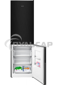 Холодильник Atlant ХМ-4624-151 черный металлик двухкамерный 228/119л морозилка снизу