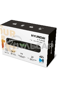 Ресивер DVB-T2 Hyundai H-DVB520 + WiFi-адаптер черный