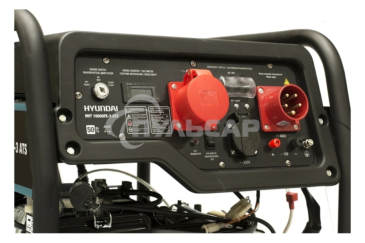 Электрогенератор бензиновый Hyundai HHY 10000FE-3 ATS, 8 кВт, 74 дБ, 89.5 кг