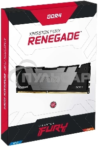 Оперативная память Kingston Fury Renegade, DDR4, 16Gb (2x8Gb), 3600MHz, CL16, DIMM, с радиаторами, серый/черный