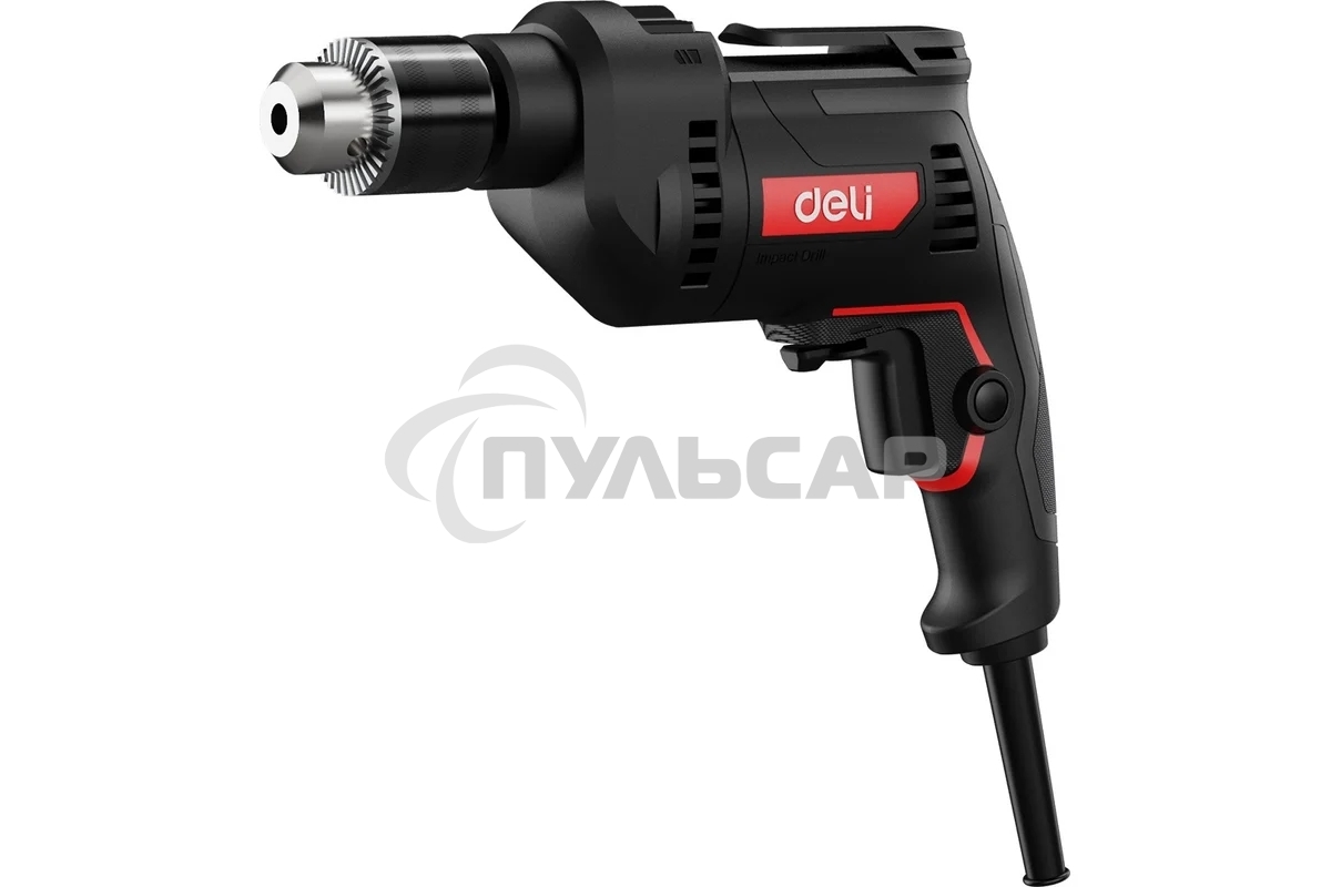 Дрель Deli DE-CZ13-1E, 680Вт, сетевая, ударная