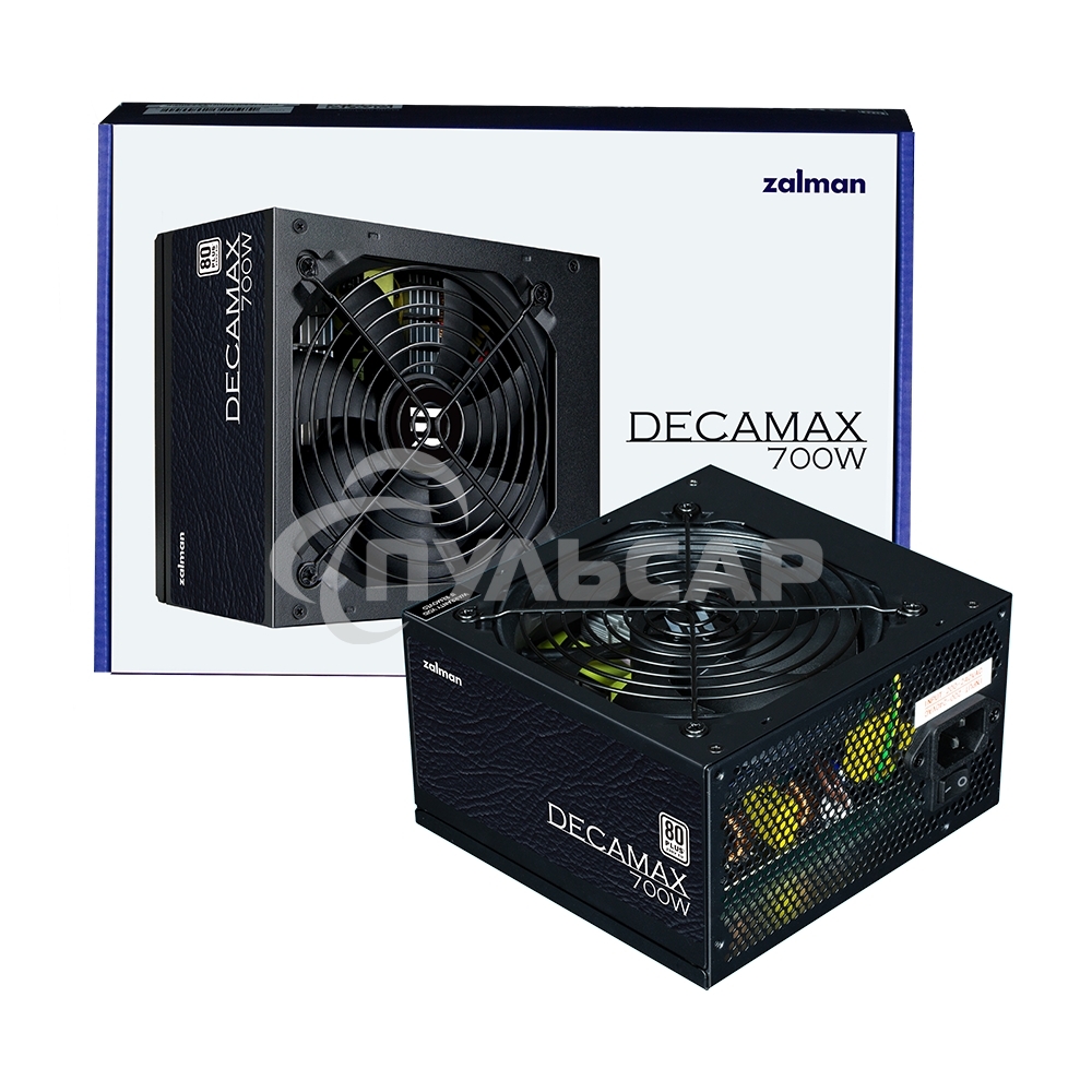 Блок питания Zalman ZM700-LX3, 700Вт. 80 PLUS, 120мм, черный
