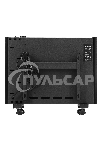 Конвектор Denzel XCE-1000B черный, 1000 Вт, 15 м2, термостат