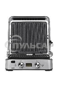 Гриль электрический BBK BEG2004 2000 Вт, черный/металлик