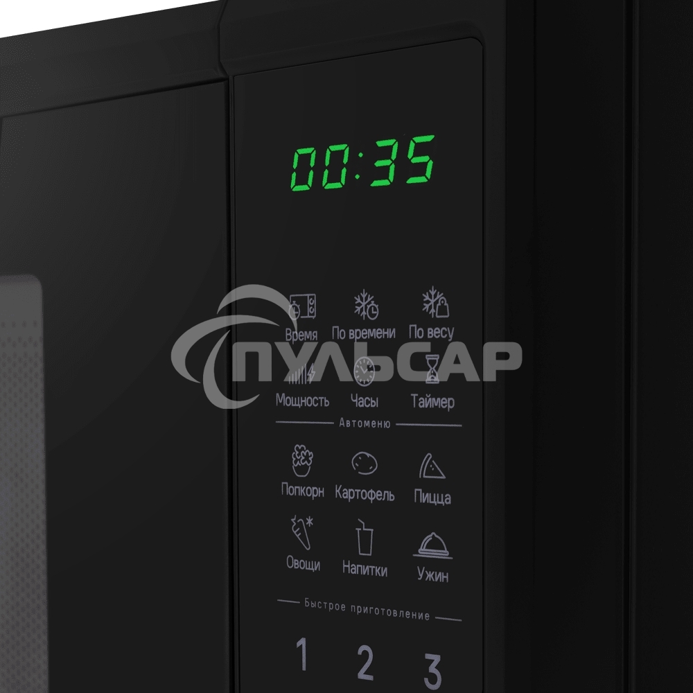 Микроволновая печь MAUNFELD MFSMO720EB07 черный, 20 л, 700 Вт, переключатели - сенсор