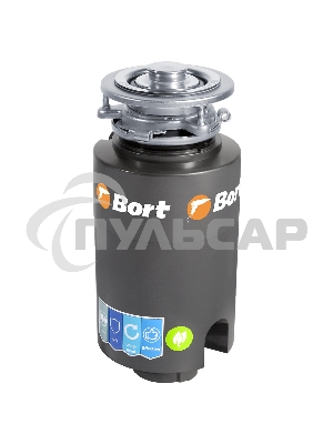 Измельчитель пищевых отходов Bort TITAN 4000 390 Вт; 4,2 кг/мин; 2800 об/мин; 1200 мл; Металл ; набор аксессуаров 4 шт [91275769] 91275769