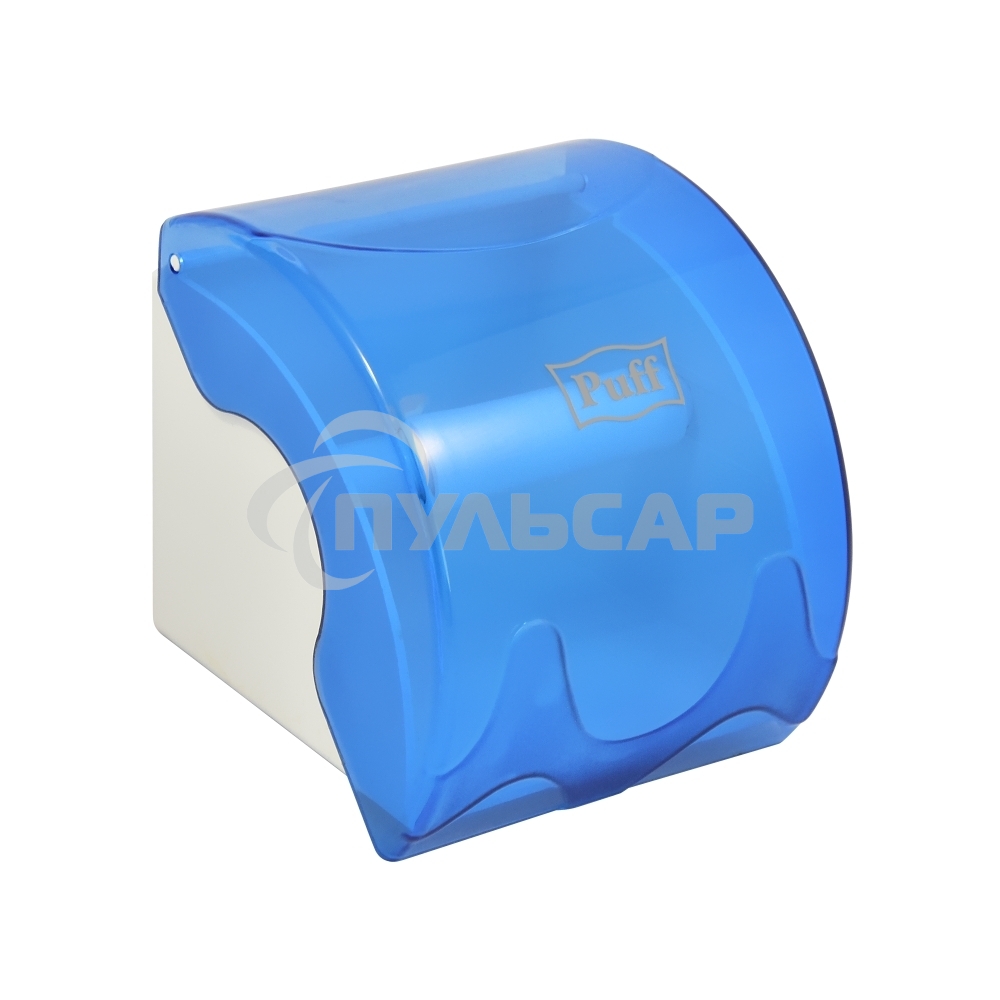 Диспенсер туалетной бумаги, малый Puff 7105, синий, пластиковый, 14,5х15,5х14,4 см