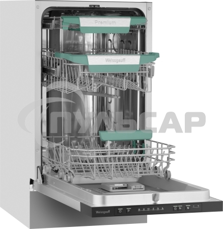 Встраиваемая посудомоечная машина Weissgauff BDW 4536 D Inverter AutoOpen Infolight