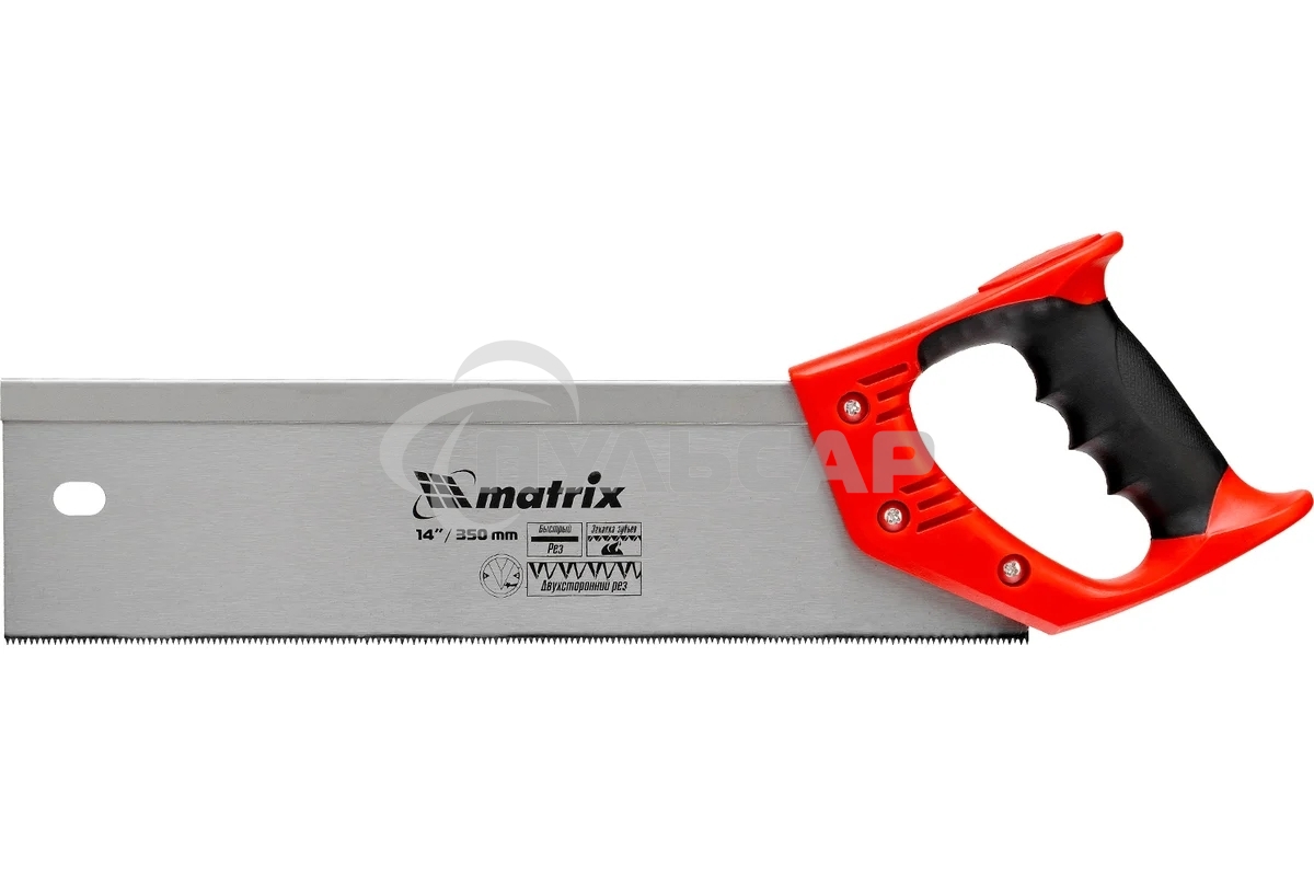 Пила Matrix по дереву обушковая для стусла, 350 мм, двухкомпонентная рукоятка