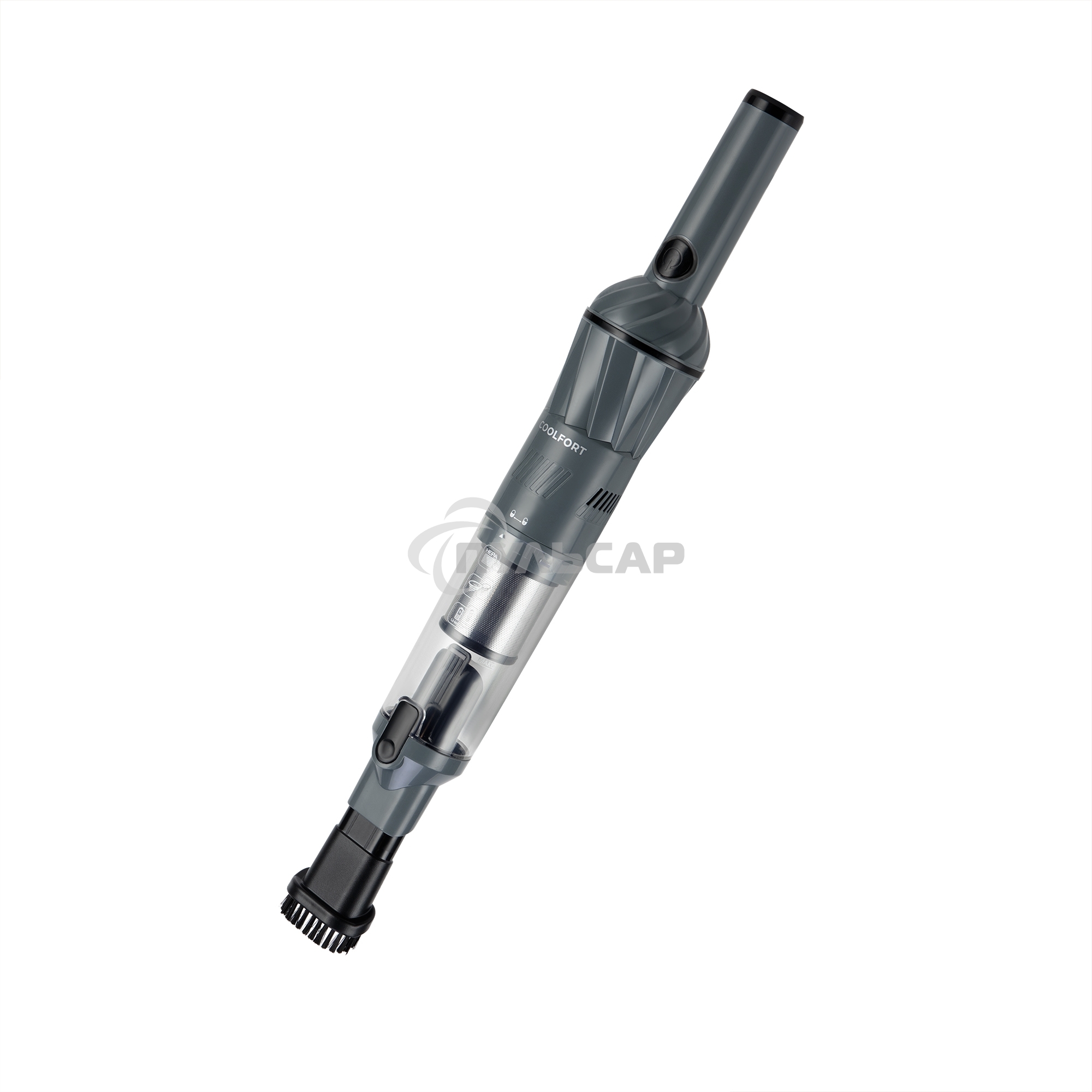 Пылесос автомобильный Coolfort CF-3060 черный, 85Вт, уборка сухая, пылесборник контейнер 0,2 л