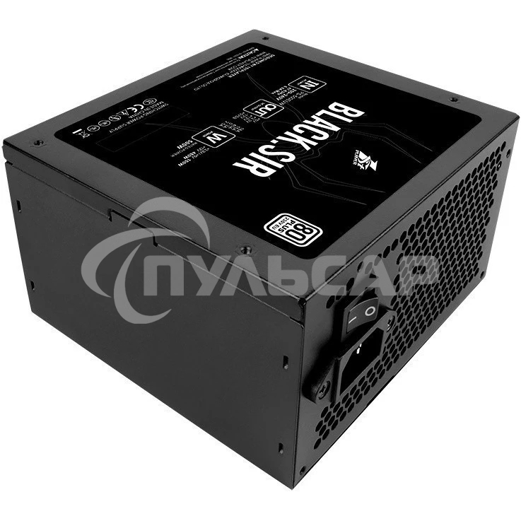Блок питания 1STPLAYER SR-500W, 500Вт, 80 PLUS, 120мм, черный