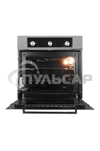 Духовой шкаф электрический встраиваемый LEX EDM 042 IX нержавеющая сталь/черный