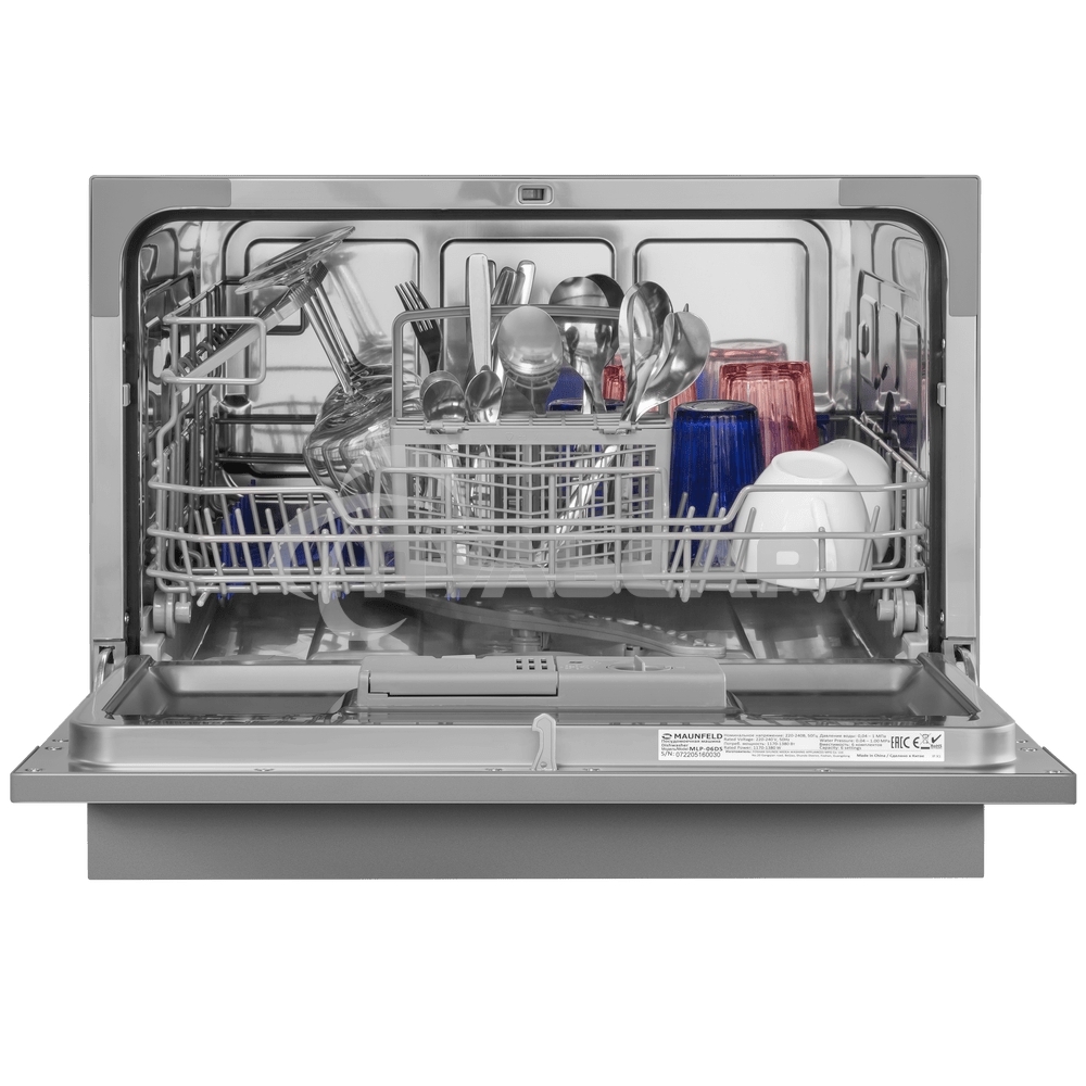Посудомоечная машина Maunfeld MLP-06DS, серый, 55 см, 6 компл., 49 дБ, класс A+