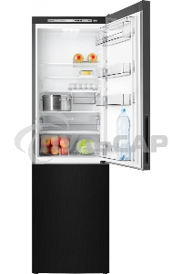 Холодильник Atlant ХМ-4624-151 черный металлик двухкамерный 228/119л морозилка снизу