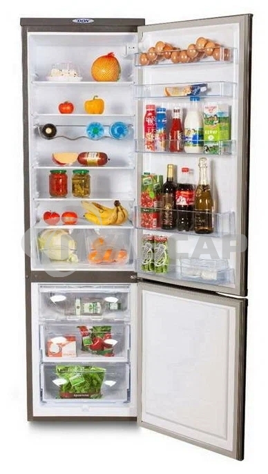 Холодильник DON R-296 NG нерж сталь двухкамерный 209/140л морозилка снизу