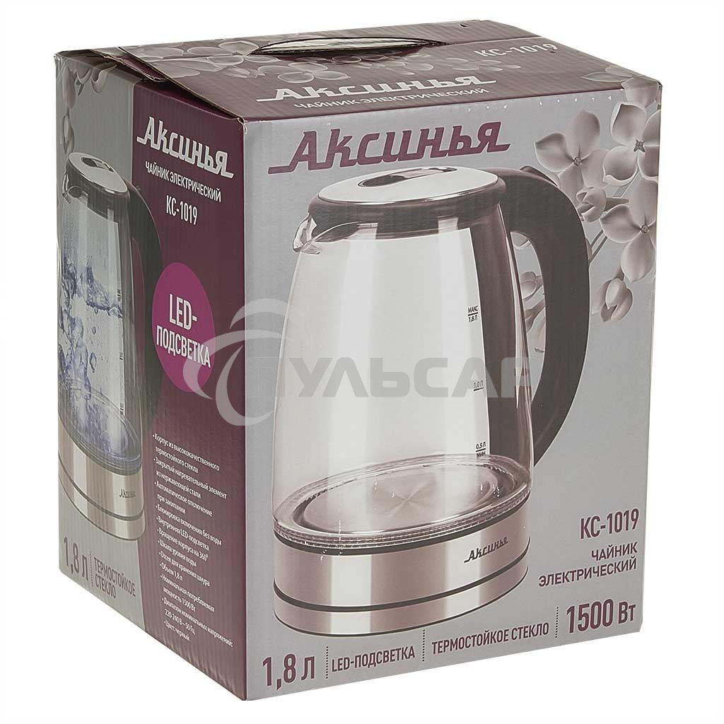 Чайник электрический АКСИНЬЯ КС-1019 черный