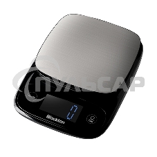 Кухонные весы Blackton Bt KS112 Black, тип управления: сенсорное, дисплей LCD, количество высокочувствительных датчиков: 1, выбор единиц измерения: грамм, килограмм, фунт:унция, миллилитр (молоко, вода), жидкая унция, унция, интервал измерения: 1 г, макси