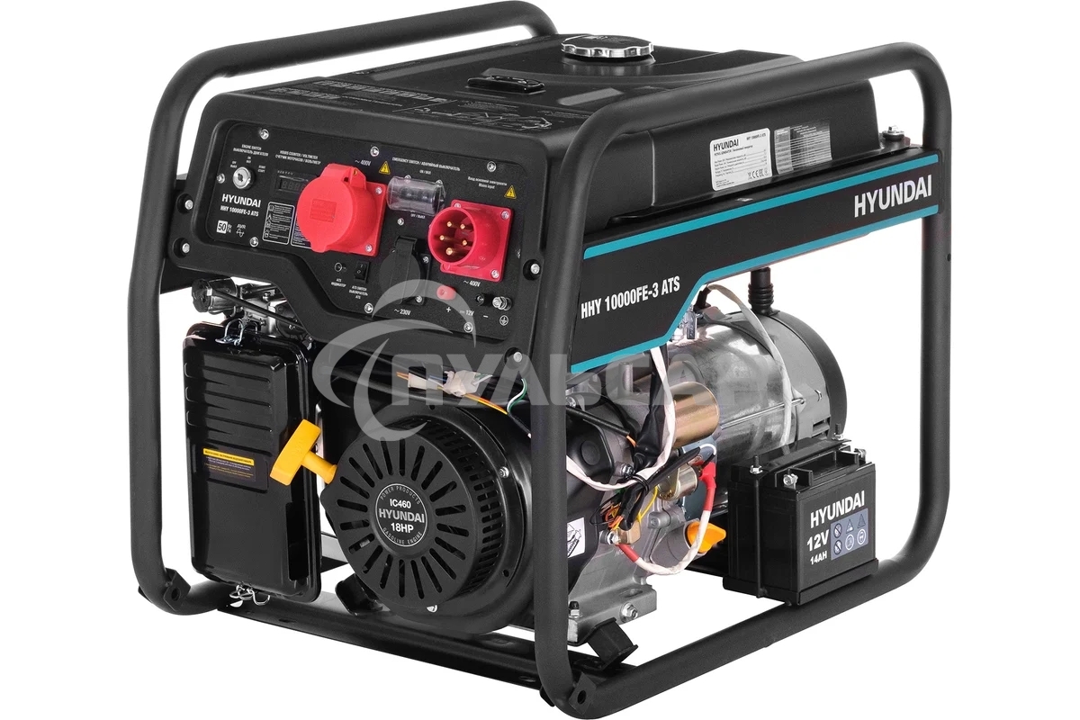 Электрогенератор бензиновый Hyundai HHY 10000FE-3 ATS, 8 кВт, 74 дБ, 89.5 кг