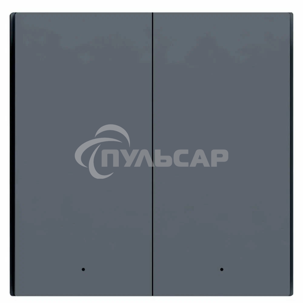 Выключатель двухклавишный без нейтрали Aqara Smart Wall Switch H1 EU (WS-EUK02 graphite) 