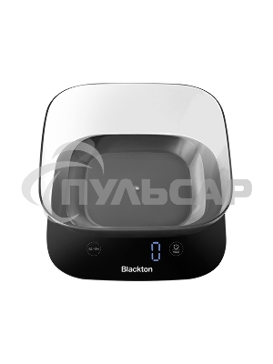 Кухонные весы Blackton Bt KS113 Black, тип управления: сенсорное, дисплей LED, количество высокочувствительных датчиков: 4, выбор единиц измерения: грамм, фунт, унция, миллилитр, интервал измерения: 1 г, максимальный вес: 10 кг, функция вычета веса тары, 
