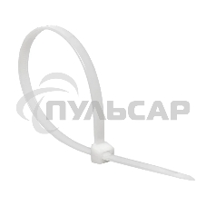 Хомут кабельный 7.2х300 нейл. бел. (уп.100шт) EKF plc-c-7.2x300