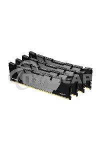 Оперативная память Kingston Fury Renegade, DDR4, 64Gb (4x16Gb), 3200MHz, CL16, DIMM, радиатор, черный