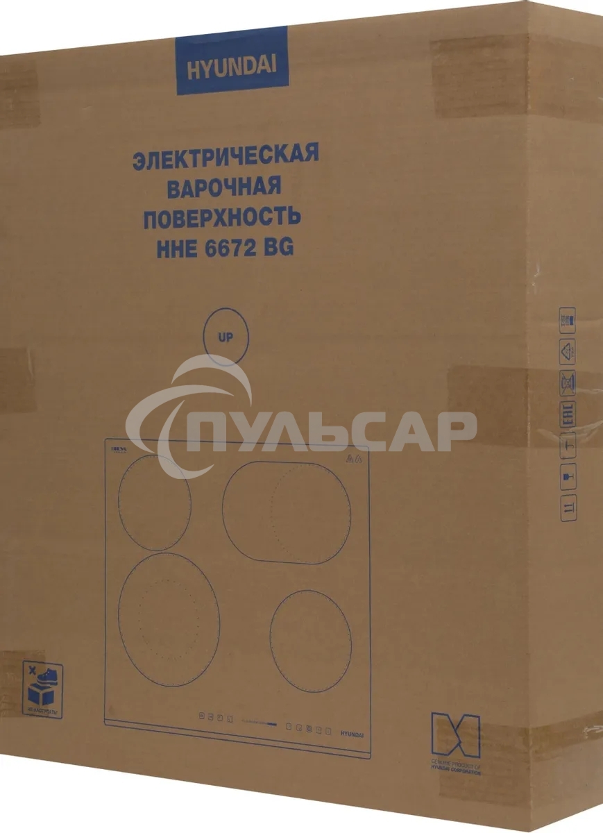 Электрическая варочная панель Hyundai HHE 6672 BG черный