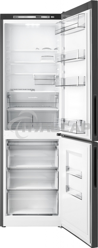 Холодильник Atlant ХМ-4624-151 черный металлик двухкамерный 228/119л морозилка снизу