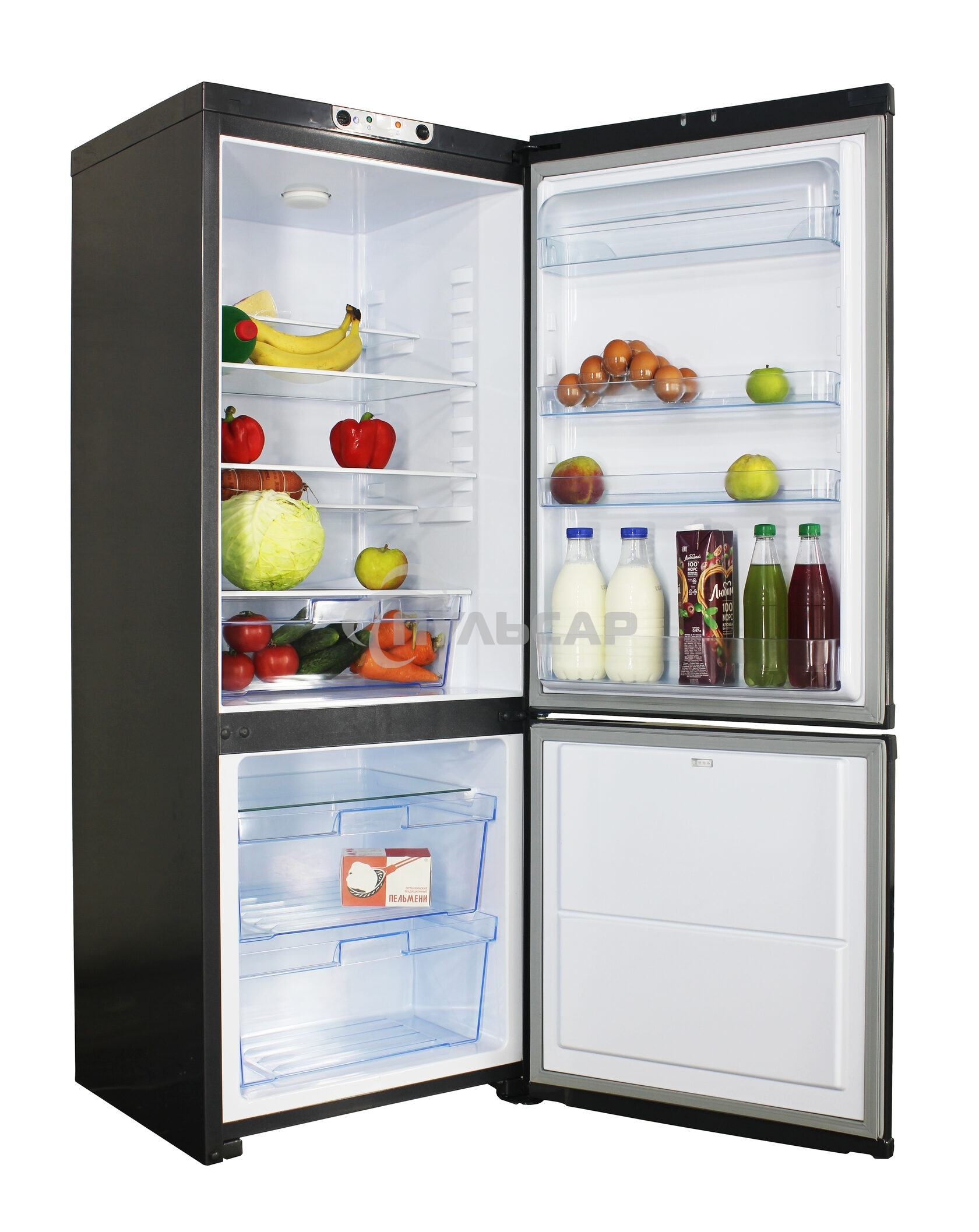 Холодильник ОРСК 171 G графит двухкамерный 200/110л морозилка снизу