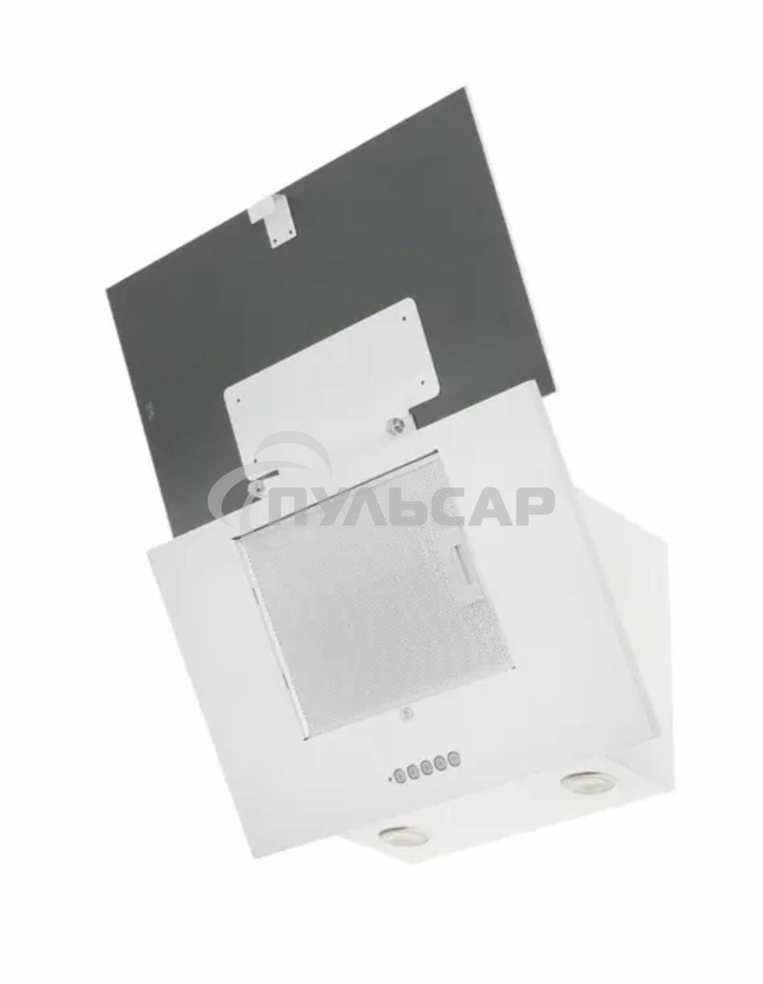 Вытяжка наклонная Elikor Рубин 60П-1000-Е4Д белый, 60 см, 1000 куб. м/ч, 59 дБ