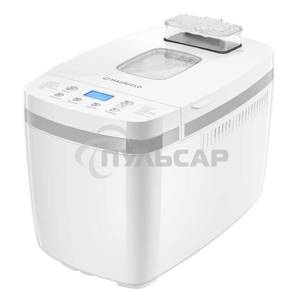 Хлебопечь Maunfeld MBM-1300DPW белый, 850 Вт, 14 программ