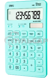 Калькулятор настольный Deli Touch EM01531 голубой 12-разр.