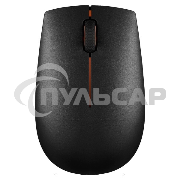Мышь беспроводная Lenovo 300 черный, 1000 dpi, радиоканал, USB, кнопки - 3