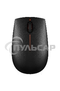 Мышь беспроводная Lenovo 300 черный, 1000 dpi, радиоканал, USB, кнопки - 3