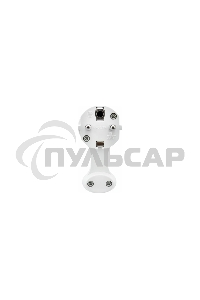 Вилка Евро Rexant угловая с з/к 16 А плоская за шкаф белая
