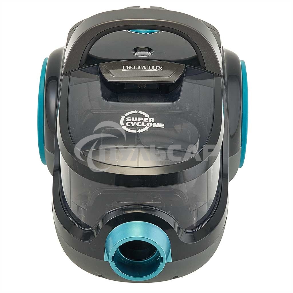 Пылесос DELTA LUX DL-0836 черный с бирюзовым