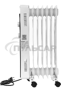 Обогреватель масляный Centek CT-6222-7 (7 секций) белый, 600/900/1500 Вт, 15 м2, 3 режима, термостат