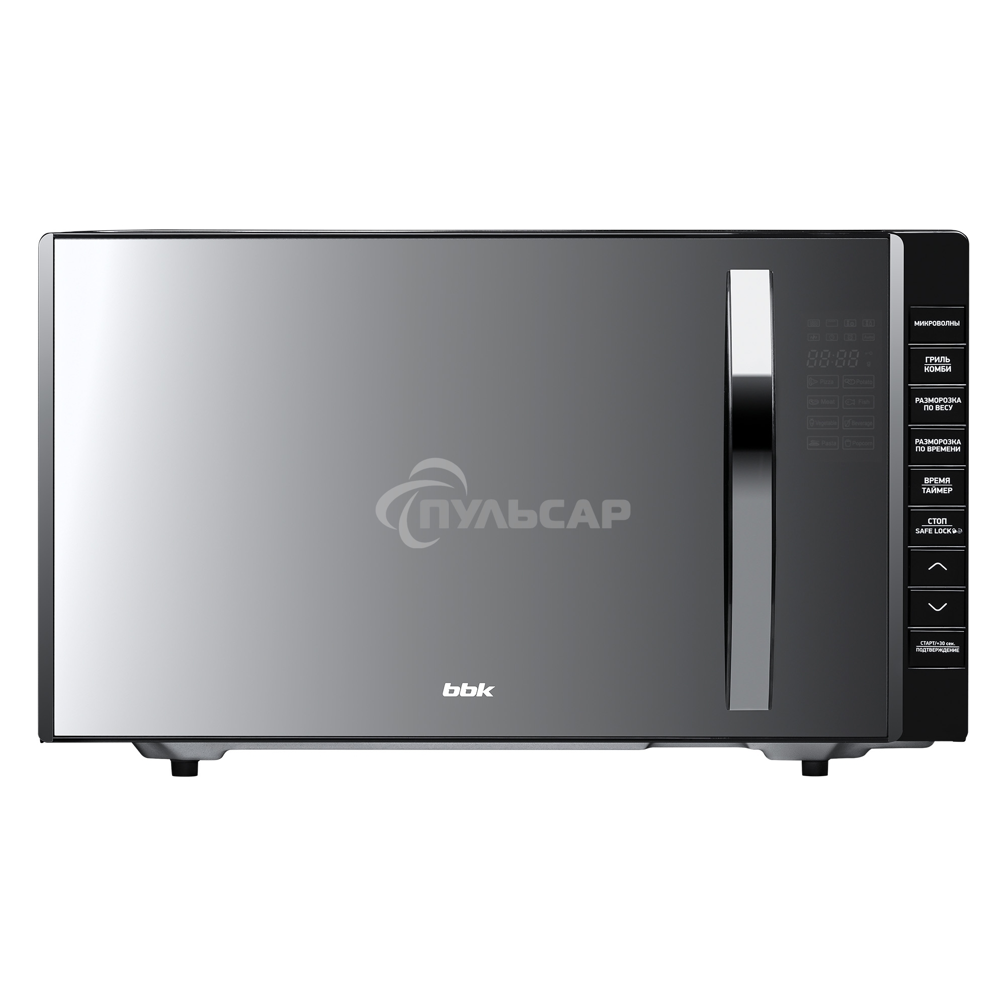 Микроволновая печь BBK 23MWG-850T/B-M черный, 23 л, 800 Вт, кнопки