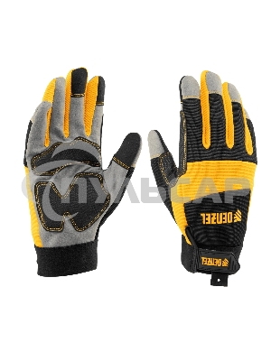 Перчатки универсальные Denzel усиленные, размер 9