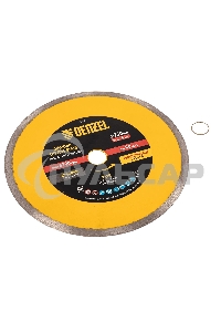 Диск алмазный сплошной Denzel супертонкий, 250 х 25,4 мм, горячее прессование, мокрое резание