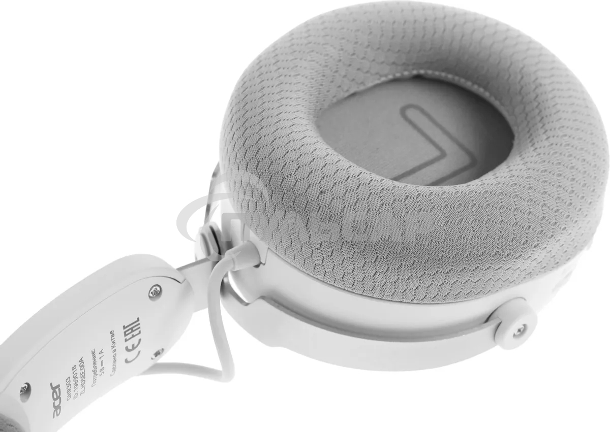 Наушники с микрофоном Acer OHR303 белый мониторные BT/Radio оголовье (ZL.HDSEE.00A)