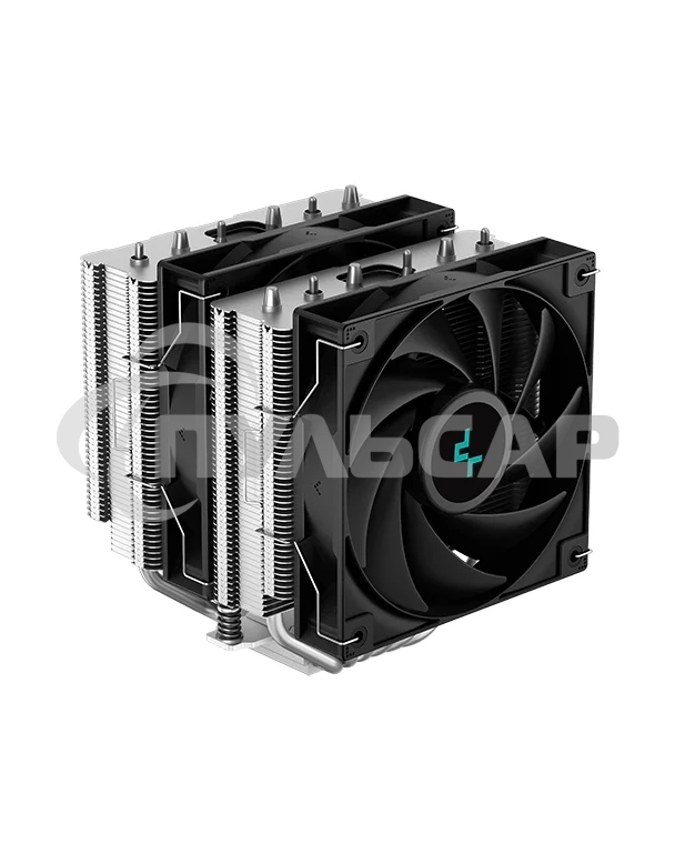 Кулер для процессора DEEPCOOL AG620 черный, 120 мм, алюминий/медь, 1850 об/мин, 29.4 дБ, 4 pin, 260 Вт, 157 мм