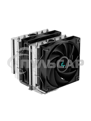 Кулер для процессора DEEPCOOL AG620 черный, 120 мм, алюминий/медь, 1850 об/мин, 29.4 дБ, 4 pin, 260 Вт, 157 мм