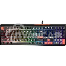 Клавиатура проводная игровая Defender Atomic Force GK-005 RU,чер/сер,108кн+FN,радуж,1.5м