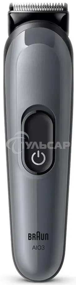 Триммер Braun AIO3500 серый (насадок в компл:3шт)