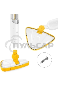 Швабра паровая Kitfort КТ-1048-1 белый/желтый