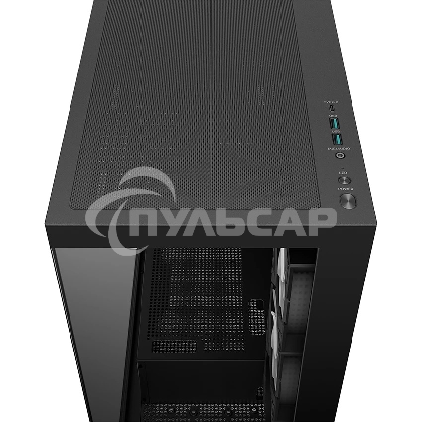 Компьютерный корпус Deepcool CG580 4F черный без БП ATX 6x120мм 3x140мм 2xUSB 3.0 audio bott PSU