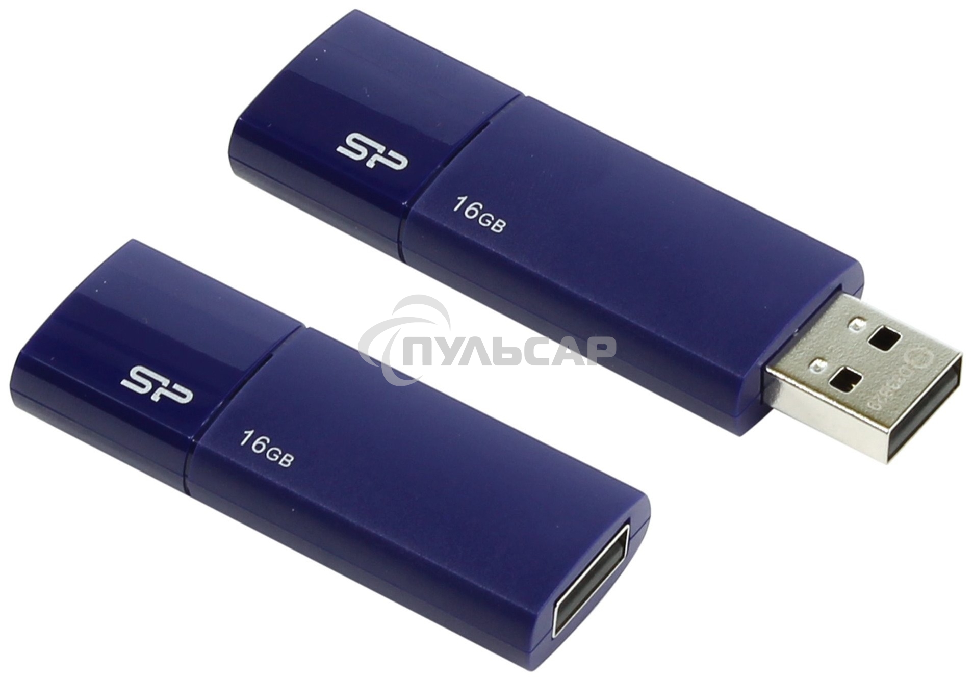 Флешка USB 16 Gb, Silicon Power Ultima U05, USB 2.0, синий