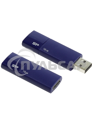 Флешка USB 16 Gb, Silicon Power Ultima U05, USB 2.0, синий
