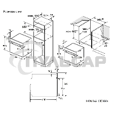 Духовой шкаф электрический HOMSair OES604BK2 черный